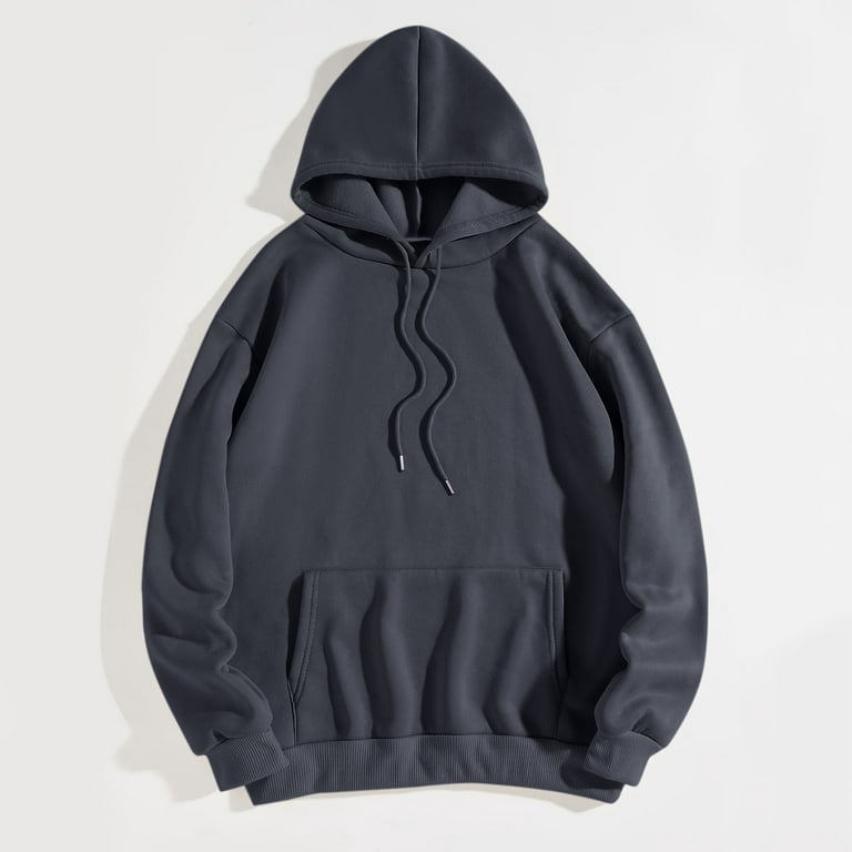 Aayomet Hoodies for Women Print Hoodie Long Sleeve Hooded Sweatshirt Top  Pullover Slogan Graphic Drop Shoulder (Gray, XL) 