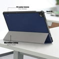 thumbnail image 6 of Dteck Case for Lenovo Tab M10 Plus 3rd Gen 10.6 inch 2022 TB-125F/128F,Magnetic PU Leather Folio Slim Lightweight Hard Shell Smart Protective Case Trifold Stand Cover,Darkblue, 6 of 10