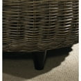 thumbnail image 4 of Padma's Plantation Paradise Wicker Wood Top Ottoman in Kubu Gray, 4 of 6