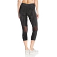 thumbnail image 2 of Calvin Klein Womens Print Crop Tights,Nova Glow Black/Combo,XS, 2 of 2