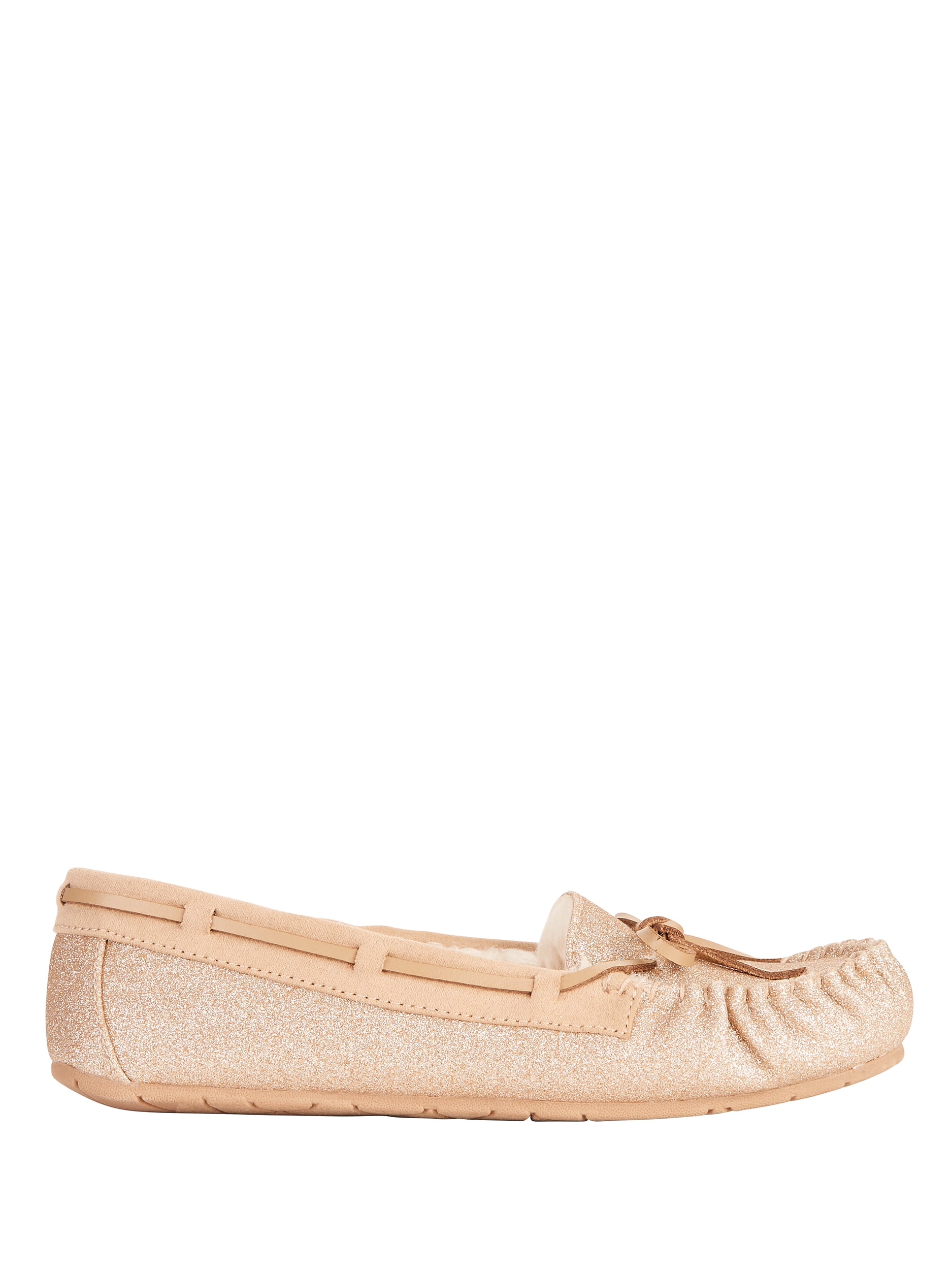 calistoga women's vegan suede faux fur moccasin