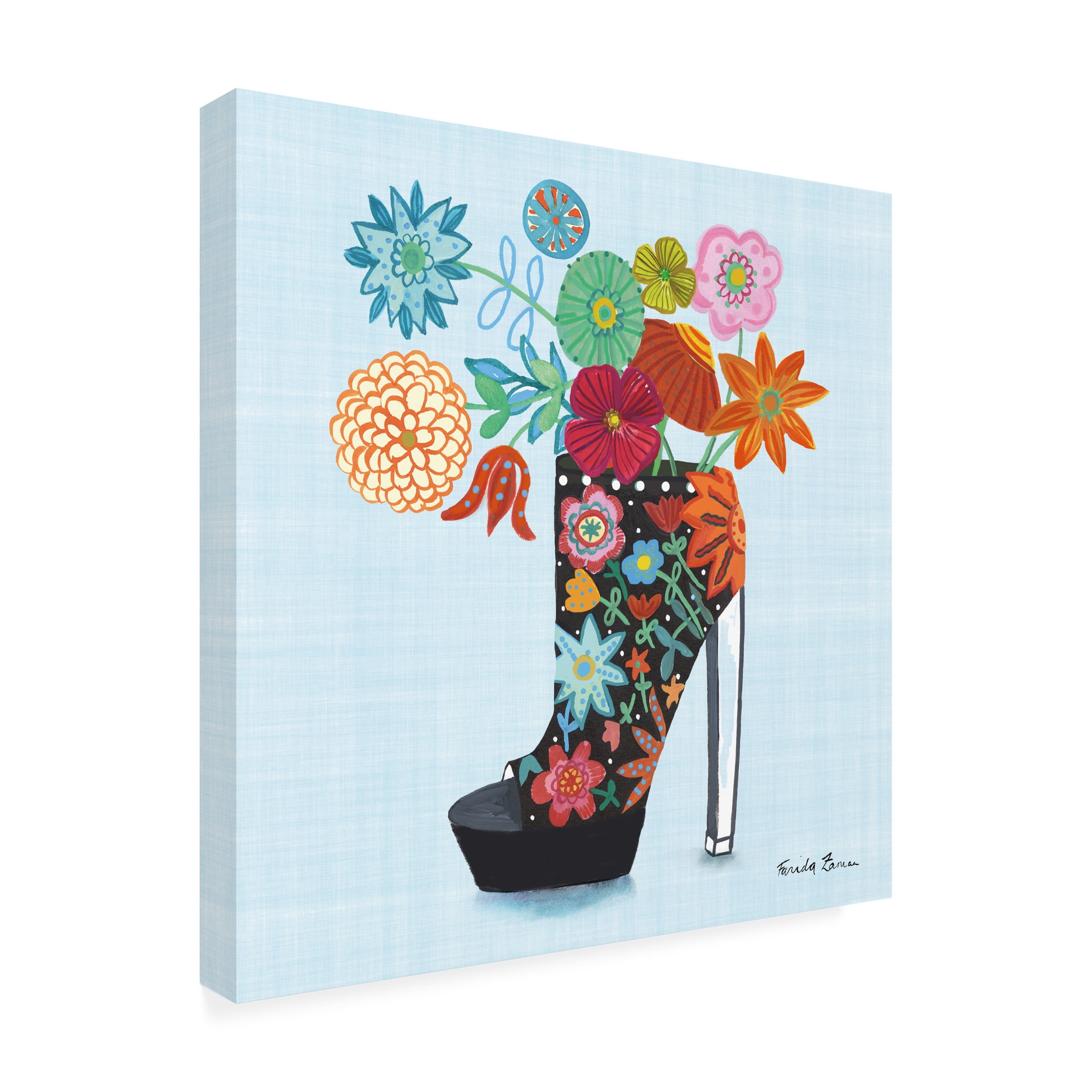Farida Zaman 'Love Shoes II' Canvas Art