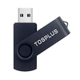 thumbnail image 4 of TOSPLUS 5 Pack 32GB USB Flash Drive USB 2.0 Thumb Drives Memory Stick Data Storage Jump Drive Swivel Design (Black/Green/Blue/Red/Gold), 4 of 5