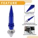 thumbnail image 3 of Tornillos de matrícula universales para motocicletas M6 de Unique Bargains 82 mm Kit de tornillos de matrícula antirrobo de aleación de aluminio azul profundo 4 Pcs, 3 of 6
