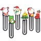 thumbnail image 1 of 6 piezas Marcadores de página navideños Marcadores de página con lindo patrón navideño para niños Regalo de invierno, 1 of 5