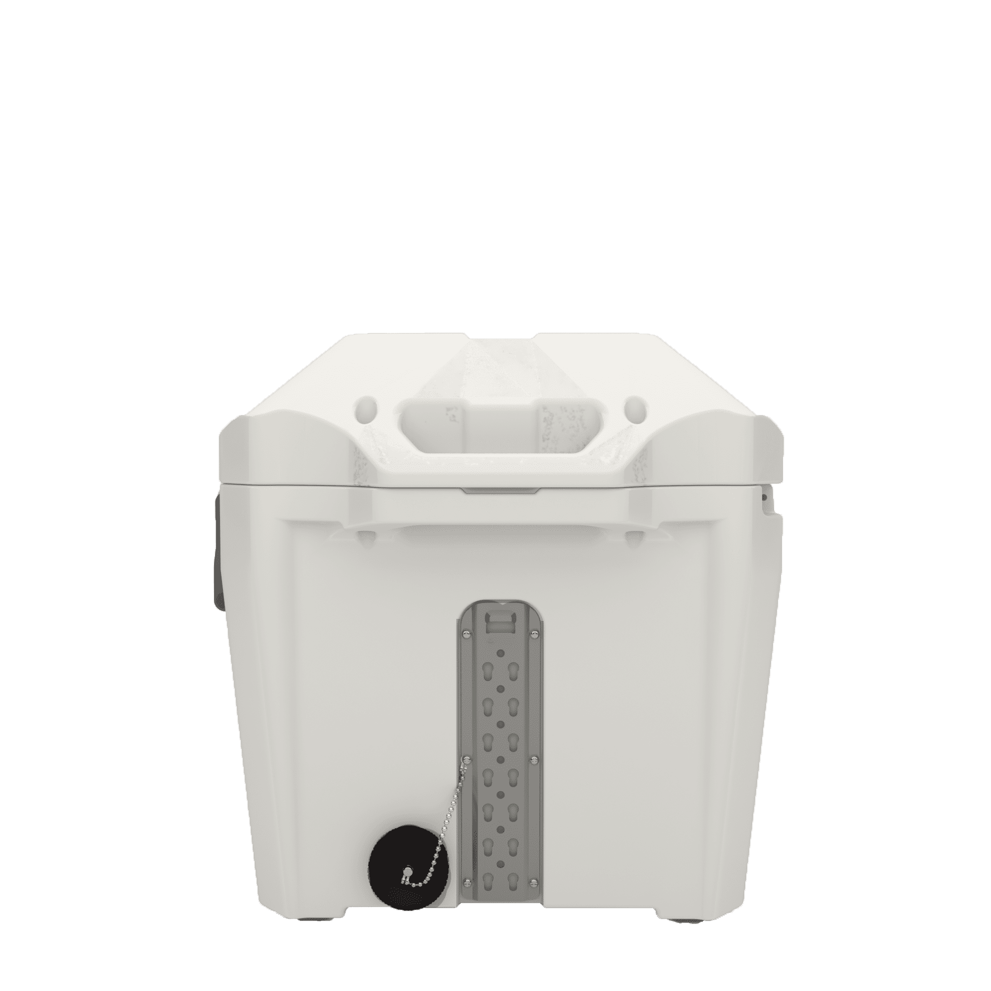 Rotomolded Hard Sided 96 Can Dual Function Cold/Hot Ice Chest Cooler 50/80 Qt 2 Sizes in 1 for Camping and Outdoor, White by ZUBI COOLERS
