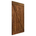 thumbnail image 4 of 36 in. x 84 in. Walnut Stain Knotty Pine Sliding Interior Barn Door Slab, 4 of 7