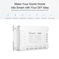 thumbnail image 2 of SONOFF 4CH R3/PRO R3 ITEAD RF 433MHz 4 Gang WiFI Switch 3 Modes de Fonctionnement Inching/auto-Bloquant/verrouillage WiFI Smart Switch Compatible avec Alexa et pour Google Home/Nest Smart Home, 2 of 7
