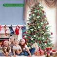 thumbnail image 3 of Gymax 8 Ft Artificial Christmas Tree Unlit Hinged Xmas Tree w/ Metal Stand, 3 of 9