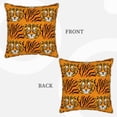 thumbnail image 3 of KLL Tiger Decorative Throw Pillow Covers Velvet Soft for Couch Sofa Bedroom Living Room Outdoor - 16"x16", 3 of 8