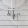 thumbnail image 3 of Water Creation Empire 60"W Double Plastic Wash Stand in Chrome/Clear, 3 of 5
