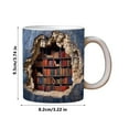 thumbnail image 3 of pvdgvd 3D Creative Space Bookshelf Ceramic Mug, Unique Bookshelf Pattern, for Hot & Cold Drinks, Study Decor, Coffee Mug for Book Lovers, Ideal Gift for Readers, 3 of 6