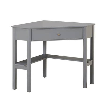 Ellen Corner Writing Desk, Antique Gray