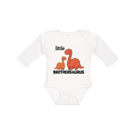 

Inktastic Little Brothersaurus Gift Baby Boy Long Sleeve Bodysuit