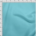 thumbnail image 4 of oneOone Polyester Spandex Turquoise Blue Fabric Dot Quilting Supplies Print Sewing Fabric By The Yard 56 Inch Wide, 4 of 4