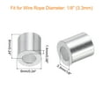 thumbnail image 2 of 200 Pcs Aluminum Crimping Loop Sleeves for 1/8" Diameter Wire Rope, Round Wire Rope Sleeve for Cable Line End, 2 of 6