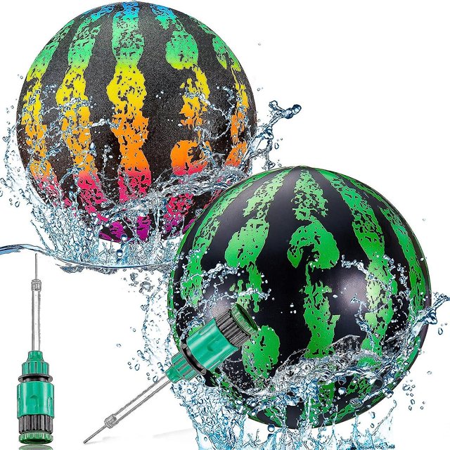 2 piezas de bolas de piscina submarinas LANNMXG juguetes de buceo con adaptador de llenado de agua