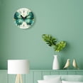 thumbnail image 4 of 10 Inch Wall Clock Battery Operated Silent Clock Decorative for Office, Kitchen, Outdoor, Living Room，Bird Feather Butterfly Painting, 4 of 4