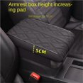 thumbnail image 2 of LEEYNEER Wave Embroider PU Leather Car Armrest Mat Center Console Arm Rest Protection Cushion Auto Armrests Storage Box Cover Pad, 2 of 5