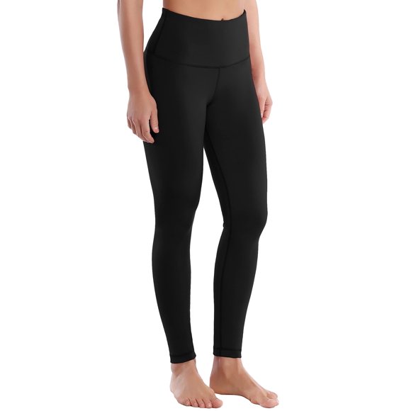 BUBBLELIME 4 Styles 25"/26"/27"/28" High Waist Yoga Pants Running Workout Leggings - Basic_Black X-Small-27 Inseam