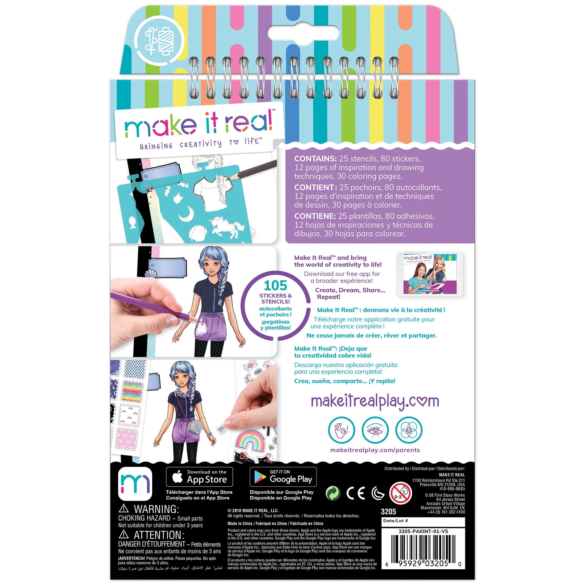 Make It Real – Libro De Arte Para Rascar Moda: Groovy Vibes – Diseña Tus Propios Estilos Con Accesorios – Ideal Para Adolescentes