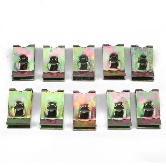 PBPBOX 75pcs Automotive Panel Clips Assorted Color U Shape Fasteners