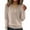 39#Khaki, variant on Womens Long Sleeve V Neck Sweaters Fall Casual Classic Soft Loose Fit Basic Pullover Jumper Top Green 2XL