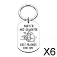 thumbnail image 1 of 6x Llavero Colgante, Regalo Del Día , Regalos para Papá de Hijo, Llavero para Hija, Etiquetas para Llaves para Papá, Regalos de Cumpleaños Pa 6 piezas, 1 of 8
