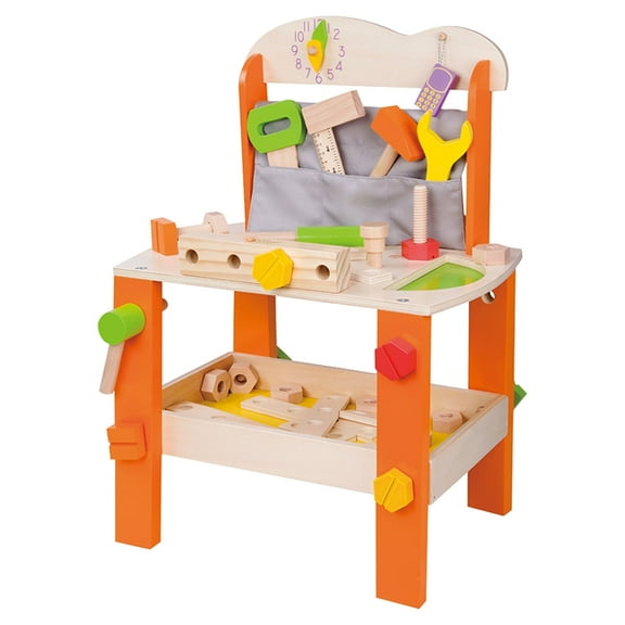 Classic Toy Children's Wood Work Bench - Great for Boys 3 Years and up.