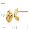 thumbnail image 2 of Boucles d'Oreilles en Or Jaune 14K Poli Fantaisie, 2 of 2