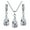White, variant on GROFRY Silver Drop Jewelry Set for Women Cubic Zircon Teardrop Dangle Earrings And Necklace Set for Wedding Bridal Accessories