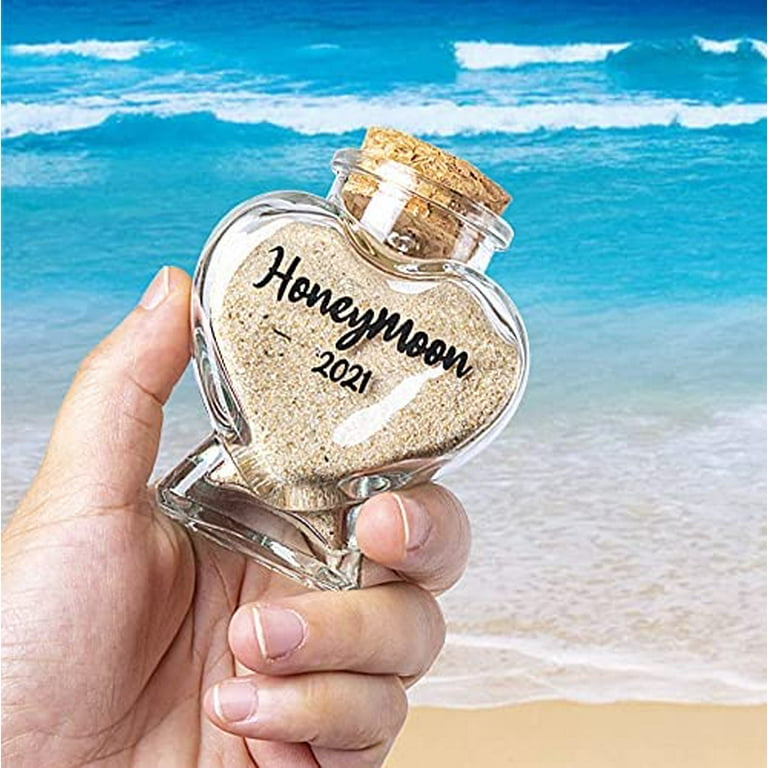 Honeymoon Keepsake Sand Jar 2023 - Honeymoon Gifts for Newlyweds  Couple,Wedding