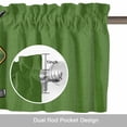 thumbnail image 6 of Golf Club Valance Curtain Abstract Motor Vehicle Vintage Green Linen Window Valances Rod Pocket Short Curtains Window Treatments for Kitchen Bedroom Bathroom Laundry 42" x 18", 6 of 9