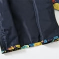 thumbnail image 6 of Coerni Baby Boys Windbreaker Hooded Jacket Kids Cute Waterproof Outwear Lightweight Print Raincoats Zip Up Button Down Coat, 6 of 9