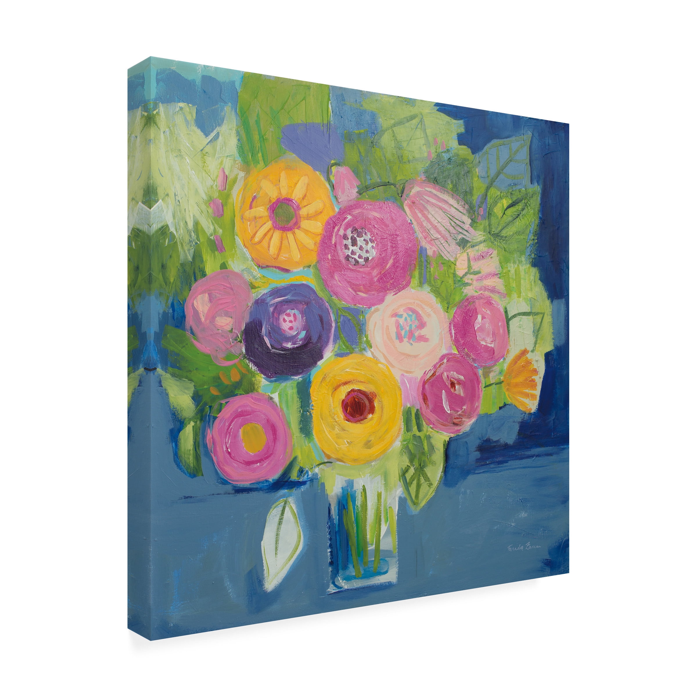 Trademark Fine Art 'Happy Bouquet' Canvas Art by Farida Zaman