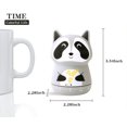 thumbnail image 2 of Temporizador de cocina Cute Craft Temporizador de 60 minutos Temporizador mecánico de cuerda Temporizador de huevo Temporizador de cocina (mapache gris), 2 of 4