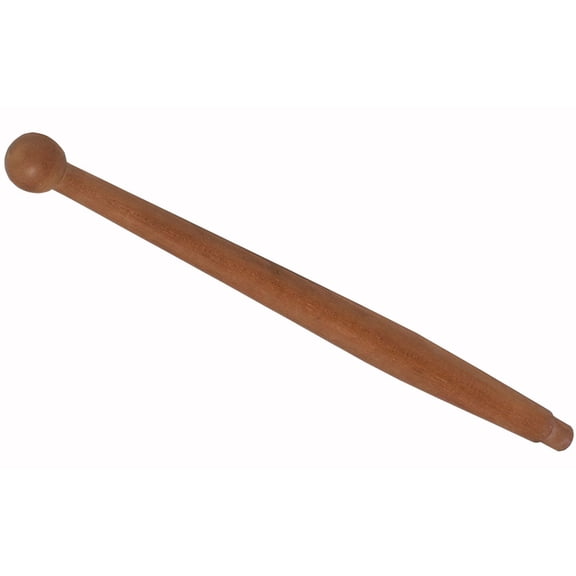 30" Brown Solid Traditional Teak Wood Flag Pole