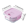 thumbnail image 3 of Boîte à Lunch Bento en Verre, Récipient Micro-Ondes Sûr, Résistant aux Chocs Thermiques, Préparation de Repas pour Étudiants de Bureau, Garde-Aliments Frais, Lave-Vaisselle Sûr, Stockage Étanche, Récipient Alimentaire Réutilisable Chauffant, 3 of 6