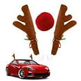 thumbnail image 5 of Dserfhy 3Pcs Christmas Car Decorations Car Reindeer Antlers Red Nose Kit Festive Auto Accessories for Sedans Trucks, 5 of 8