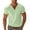 Light Green, variant on KHONTS Men's Henley Collared Shirts Slim Fit Short Sleeve Fashion Tops Tee Basic Classic Summer V-Neck T Shirts Yellow XL