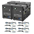 thumbnail image 4 of KFFKFF 4Pcs Cold Spark Machine, 500W 6.6-13ft Firework Machine DMX512 Adjustable Smart Stage Effect Machine Safe Great Low Noise Smokeless for Stage DJ Disco,Black, 4 of 9