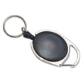 thumbnail image 2 of Carabiner-Style Retractable Id Card Reel, 30" Extension, Smoke, 6/pack | Bundle of 5 Packs, 2 of 3