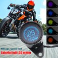 thumbnail image 1 of Velocímetro digital para motocicleta Retroiluminación LED de 7 colores LCD Odómetro Tacómetro 12V, 1 of 6