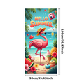 thumbnail image 3 of Tropical Flamingo Summer Beach Banner Ice Cream Floral Paradise for Party Decoration Kids Event Summer Gathering, 3 of 8