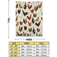 thumbnail image 5 of Fleece Blanket Rooster Chickens Throw Blanket - Super Soft Cozy Lightweight Blanket for Couch, Sofa, Bed, Camping, Travel - Microfiber Blanket Gift, 5 of 5