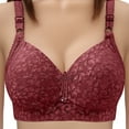 thumbnail image 2 of Yijfswar Bras for Women V Neck Wireless Adjustable Strap Push Up Lace Bra Soft Cup Comfortable Everyday Bras, 2 of 8
