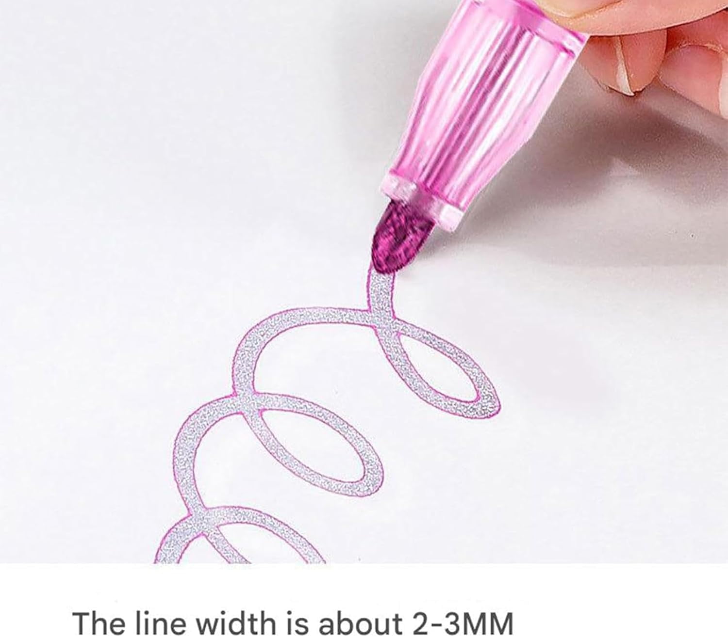 Outline Shimmer Markers 48, Outline Shimmering Markers, Colors Double Line OutlineArt Pen Marker Pen, Glitter Self-Outline Metallic Marker, for Greeting Cards & Crafts (36color)