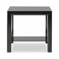 thumbnail image 3 of Powell Black Glass and Metal Indoor End Table Set, 2 Pieces, Black and Chrome, 3 of 8