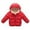 Red, variant on Kids Winter Warm Jacket Children Plus Velvet Cotton Hooded Puffer Coat for 2-7 Y