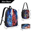 thumbnail image 3 of Stylish Galactic Saga Graphic 3Pcs Backpack, Durable Oxford Cloth Casual Travel Bag, 17", 3 of 6